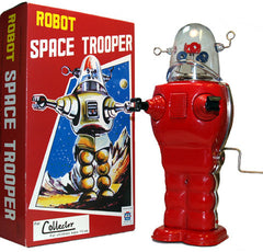 Robby the Robot Space Trooper Windup Red