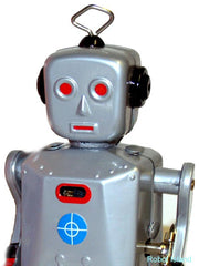 Sparkling Mike Tin Toy Windup Robot