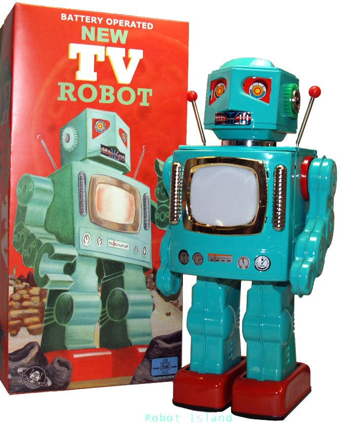Battery Operated Metal House Robot Japan TV ROBOT Special Edition