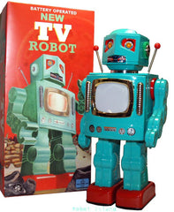 ARRIVED! Blue Metal House Robot Japan TV ROBOT Special Edition Teal Blue